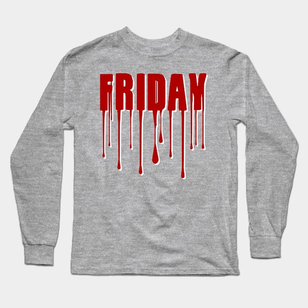 Friday Shark Week Halloween Costume Long Sleeve T-Shirt by iconicole